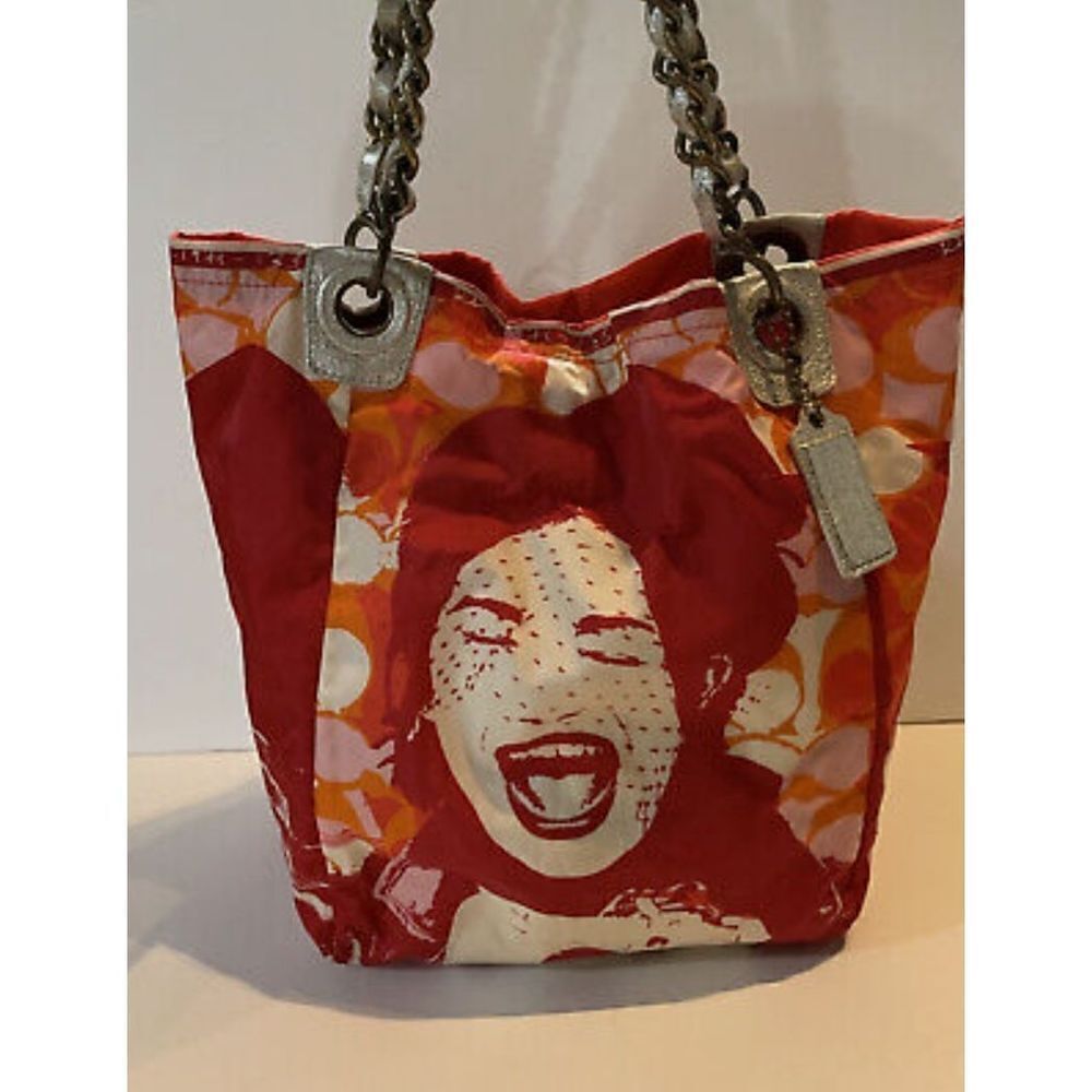 Rare Coach Laughing Girl Bucket Bag